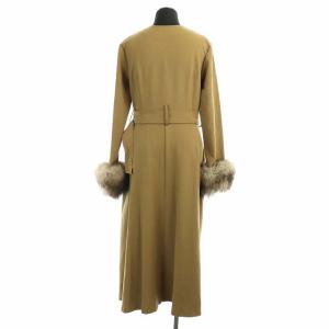 GRACE CONTINENTAL 2WAY スプリングコート アウター ロング ベルト 38 ブラウン