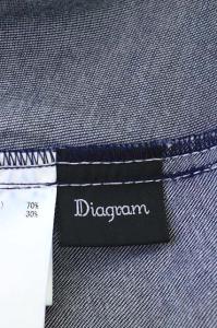 Diagram GRACE CONTINENTAL 21SS カシュクールデニムワンピース Vネック マキシ丈