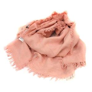 ASAUCE MELER LI GAUZE ストール 大判 リネン 麻 フリンジ ピンク