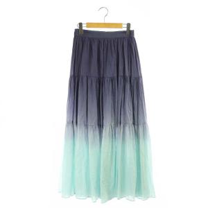 20SS タイダイティアードスカート パープル