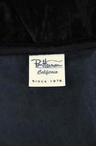 Ron Herman ベロア キャミソール ワンピース フレア ロング ラウンドネック XS 黒 ブラック