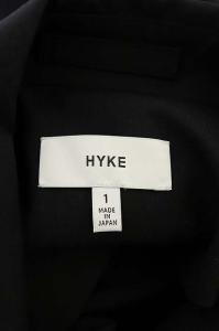 HYKE 20SS ラップデザイントレンチコート ロング ベルト付き 1 ブラック