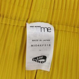 me ISSEY MIYAKE 20AW カットアウトプリーツパンツ マスタード