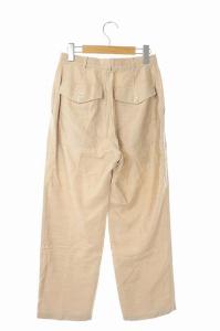 UNITED ARROWS ベイカーパンツ セミワイドパンツ ワーク リネン混 34 ベージュ