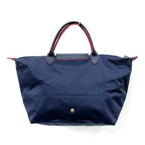 Longchamp ルプリアージュ トートバッグ M 折り畳み ナイロン 紺 ネイビー