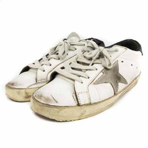 GOLDEN GOOSE SUPERSTAR スニーカー シューズ 37 23.5cm 白 ホワイト 黒 ブラック