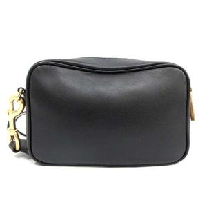 MARC JACOBS シェイディー クロスボディ ショルダーバッグ レザー ロゴ ゴールド色 黒 ブラック