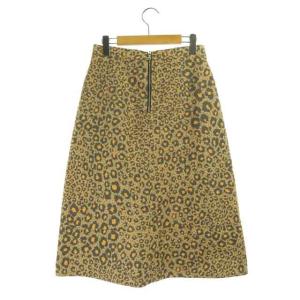 Drawer レオパードスカート 36 ブラウン オレンジ