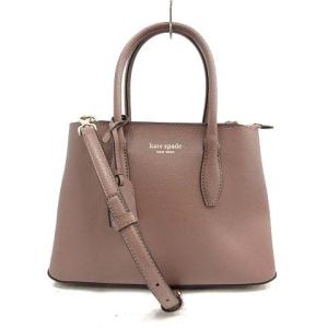 エヴァ スモール トップジップ サッチェル ハンドバッグ ショルダーバッグ 2WAY レザー 茶 ブラウン