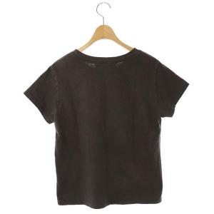 REMI RELIEF コットンTシャツ カットソー プルオーバー 半袖 F 茶 ブラウン