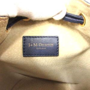 J&M DAVIDSON UNITED ARROWS カーニバル CARNIVAL ショルダーバッグ ワンショルダー フリンジ 巾着 レザー 紺 ネイビー