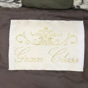 Grace Class ショートフライトジャケット ブルゾン ミリタリー アウター ファー付き ジップアップ 38 緑 カーキ