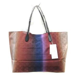 russet PALETTE GRADATION DESIGN トートバッグ ハンドバッグ グラデーション モノグラム 総柄 ナイロン マルチカラー