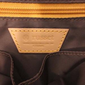 russet New 親子Bag ハンドバッグ ショルダーバッグ 2WAY 総柄 ナイロン モノグラム 紺 ネイビー RT17S1214770100