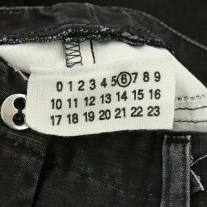 Martin Margiela 6 切替デザインデニムパンツ 38 ブラック