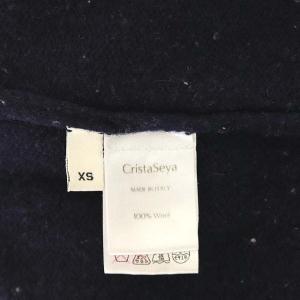 cristaseya ウールクルーネックニット XS ネイビー