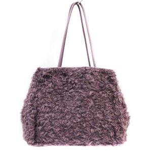 kate spade new york 渡辺直美コラボ ファー トートバッグ ハンドバッグ ボア 紫 パープル