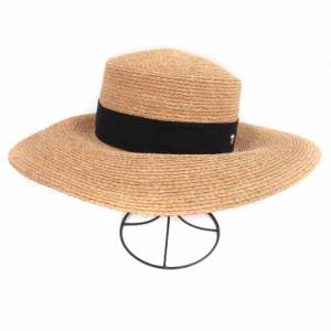 HELEN KAMINSKI ARMADA ラフィアハット 帽子 リボン 茶 ブラウン ブラック
