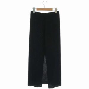 MADISONBLUE 19SS ワッフルスカート タイト ロング スリット ブラック