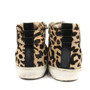 GOLDEN GOOSE DELUXE BRAND ARCHIVE スニーカー ハイカット ハラコ ヒョウ柄 レオパード柄 USED加工 37 23.5cm