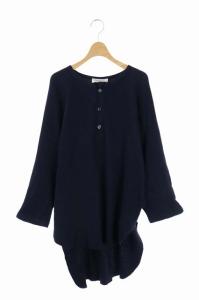 アパルトモン別注 サーマルカットソー チュニック ネイビー