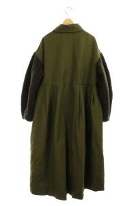 CLANE BOA SLEEVE MODS COAT ステンカラーコート ロング 1 カーキ 緑 グリーン /MF ■OS