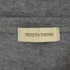 YSTRDY'S TMRRW ペンキプリントロングスリーブカットソー L グレー