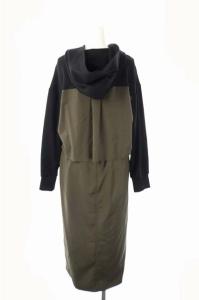 Diagram GRACE CONTINENTAL 20AW フード付トレンチ風ワンピース ロング 切替 長袖