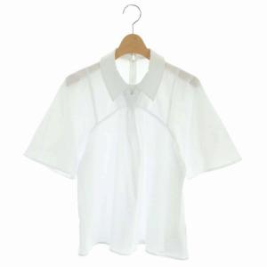 20SS CONNECTED TIE BLOUSE ホワイト