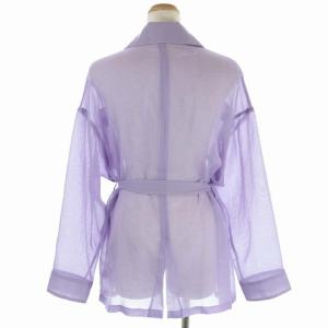 Ameri VINTAGE 20SS SHEER LADY ARMY SHIRT F パープル