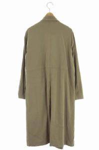 GRACE CONTINENTAL ドレープガウンコート カーキ