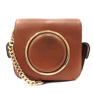 スカウト Scout ミディアムバッグ ショルダーバッグ レザー チェーン 茶 ブラウン