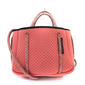 STATE OF ESCAPE 21AW マイクロエスケープ ハンドバッグ ショルダーバッグ ミニ 2way ネオプレン ピンク