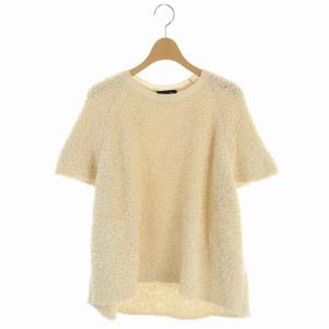 フリンジショートスリーブサマーニットカットソー 2 ライトベージュ