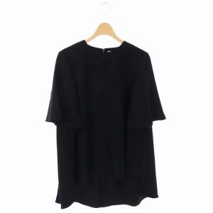 フレアスリーブブラウス  ブラック