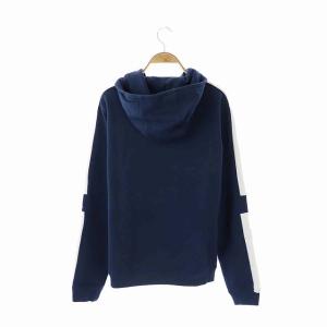 HERMES Hスリーブスウェットジップパーカー M 紺