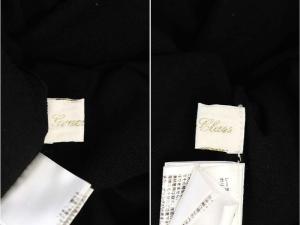 Grace Class 20SS 配色ニットレイヤードワンピース 36 ブラック