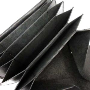 COMME des GARCONS ウォレットバッグ ショルダーバッグ レザー 豚革 アコーディオン チェーン 黒