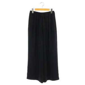 ウエストゴムワイドパンツ ブラック
