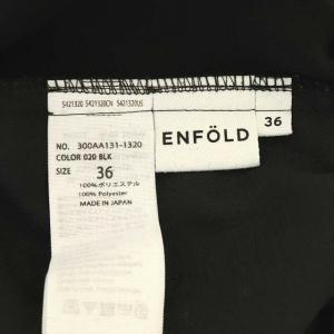 ENFOLD ウエストゴムワイドパンツ ブラック