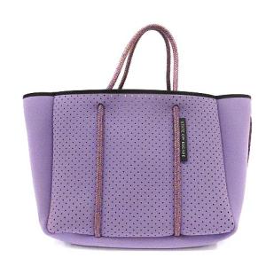 STATE OF ESCAPE ロンハーマン別注 プチエスケープ ハンドバッグ ショルダーバッグ 2way パンチング ポーチ付き 紫 パープル