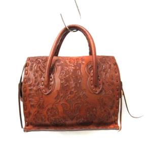 Diagram GRACE CONTINENTAL  マエストラ カービングトライブスハンドバッグ ブラウン