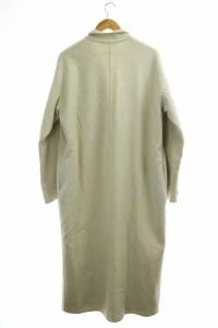 ENFOLD 20AW ウールリバー テーラードコート ロング アウター 38 ライトグレー