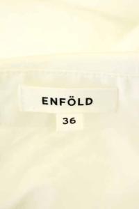 ENFOLD 20SS 変形シャツスカート タイト ロング デザイン 36 白