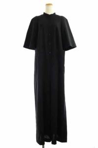 21SS オールインワン 半袖 ワイド 38 黒 ブラック