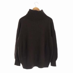 Spick&Span 19AW カシミヤウールタートルプルオーバー4 ニット セーター 長袖 F 茶 ブラウン