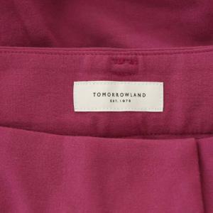 TOMORROWLAND 19AW ウールフラノ セミワイド パンツ 32 ピンク