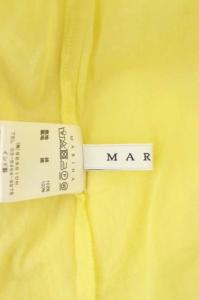 MARIHA バックプリーツマキシワンピース ノースリーブ ロング 黄 イエロー