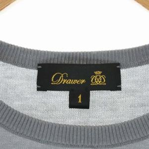 Drawer 21SS 18Gコットン天竺ノースリーブニット 1 グレー