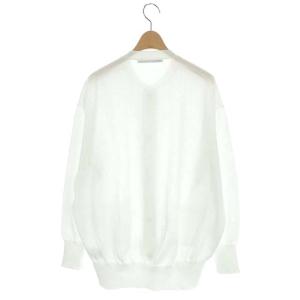 STUNNING LURE ハイツイストニットブルゾン カーディガン ニット 長袖 スナップボタン M 白 ホワイト